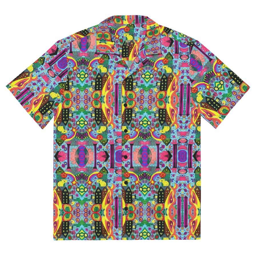 Abstract Doodle Art Joy Unisex Hawaiian Shirt product image (4)
