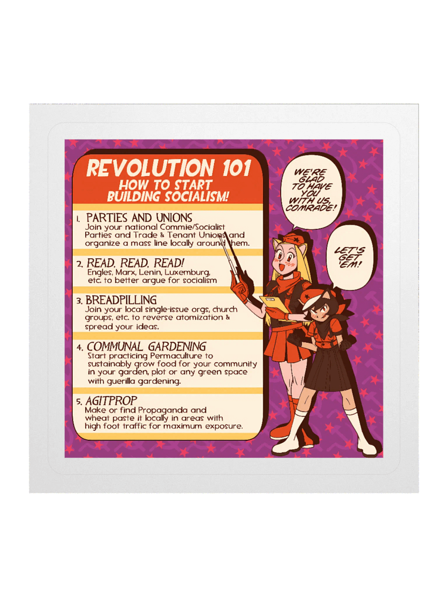 Alunya and Rodina - “Revolution 101” Sticker product image (3)
