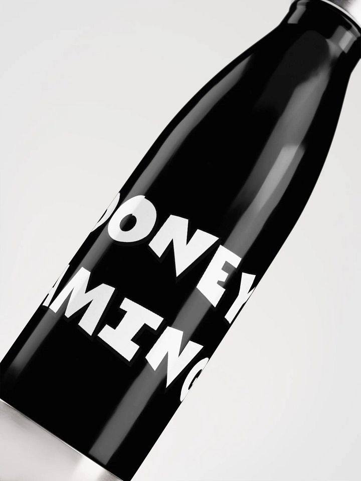 logo text stainless water bottle product image (2)
