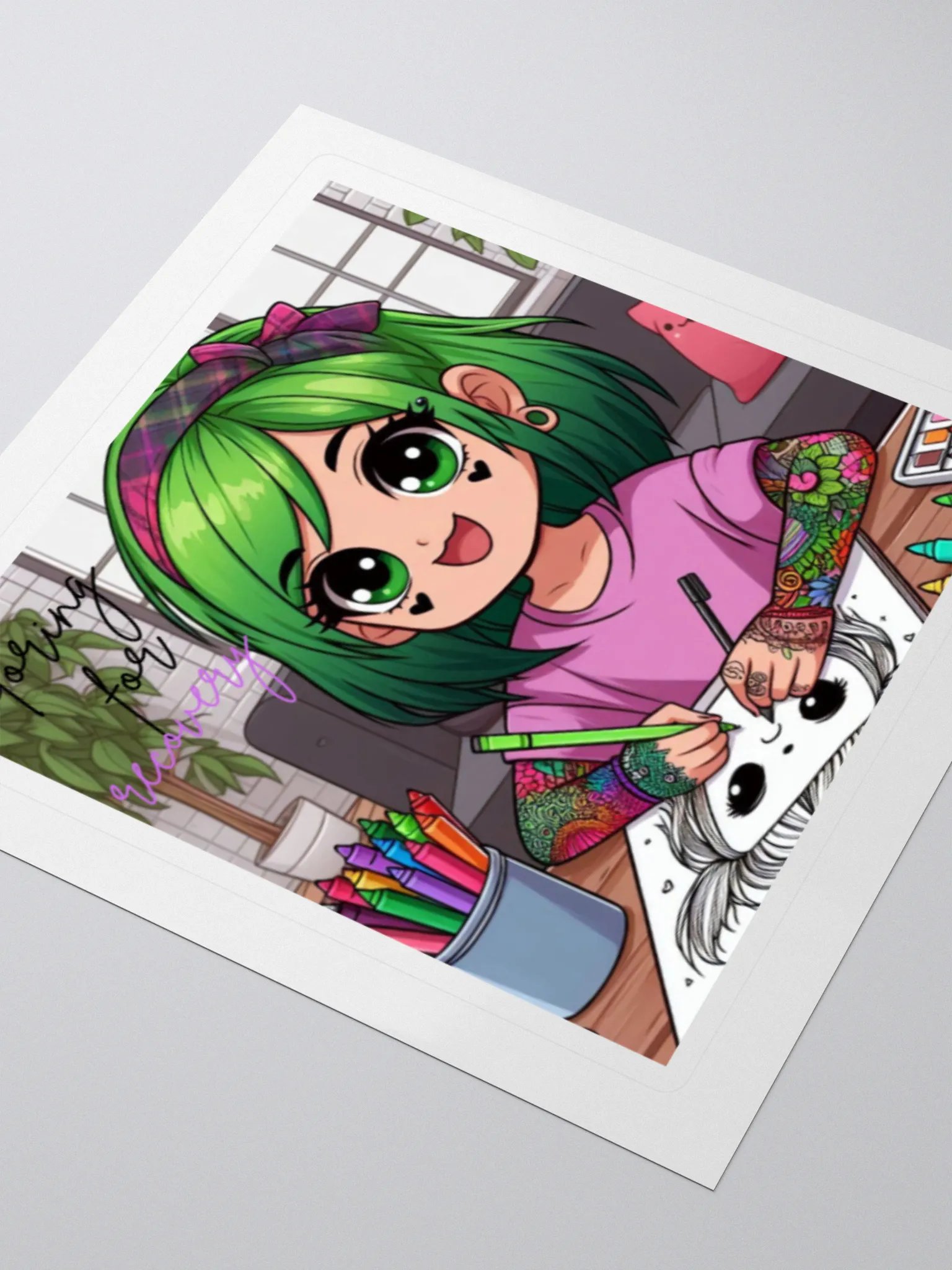 coloring for recovery sticker product image (3)