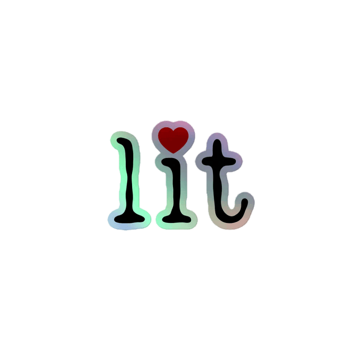lit love holo stickers ♡ product image (1)