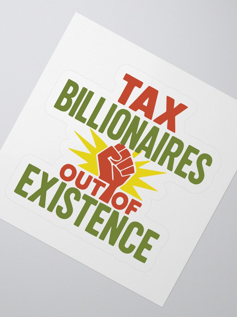 Tax Billionaires Kiss Cut Stickers product image (6)