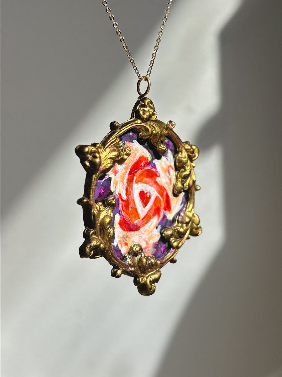 Santi Collab Angel Necklace Bronze finish product image (3)