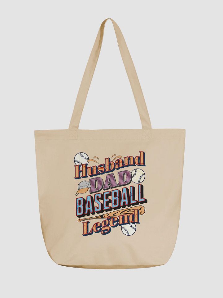 Husband Dad Baseball Legend Eco Tote Bag product image (5)