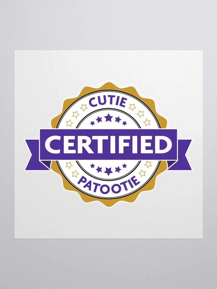 Certified Cutie Patootie Sticker product image (1)