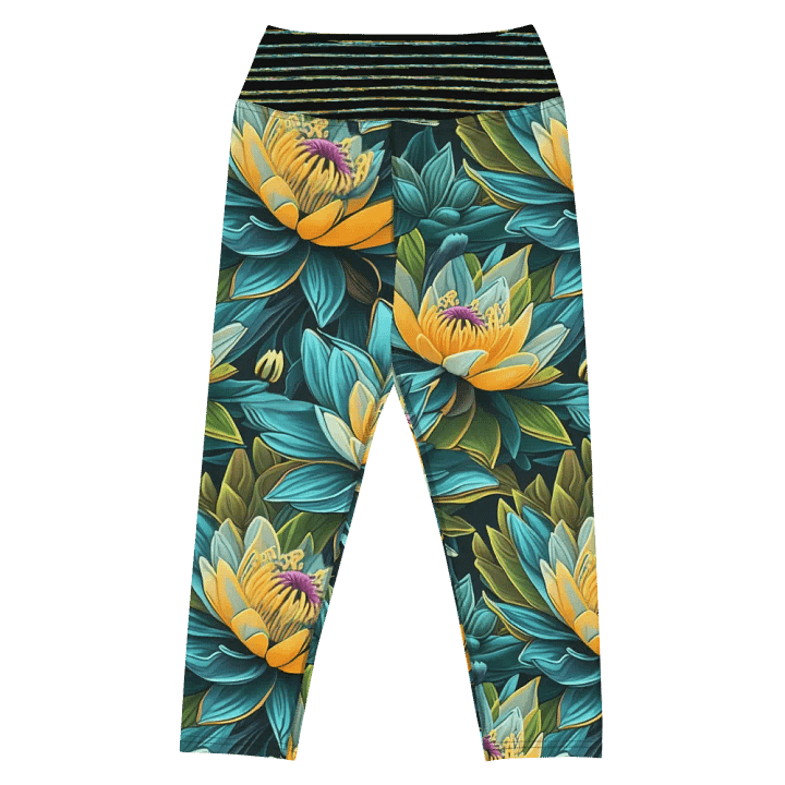 Lotus blue yoga leggings product image (1)