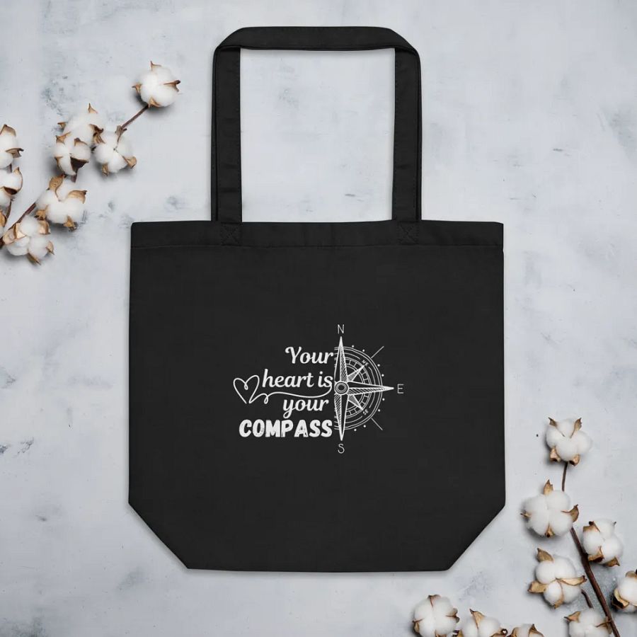 'Your Heart is Your Compass' Eco Tote product image (3)