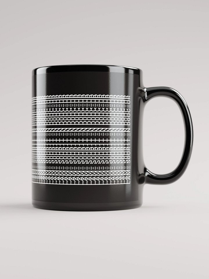 Mug Noir Codé Zen Blanc - L'Ame Sourit en Douceur - Cadeau élégant product image (1)