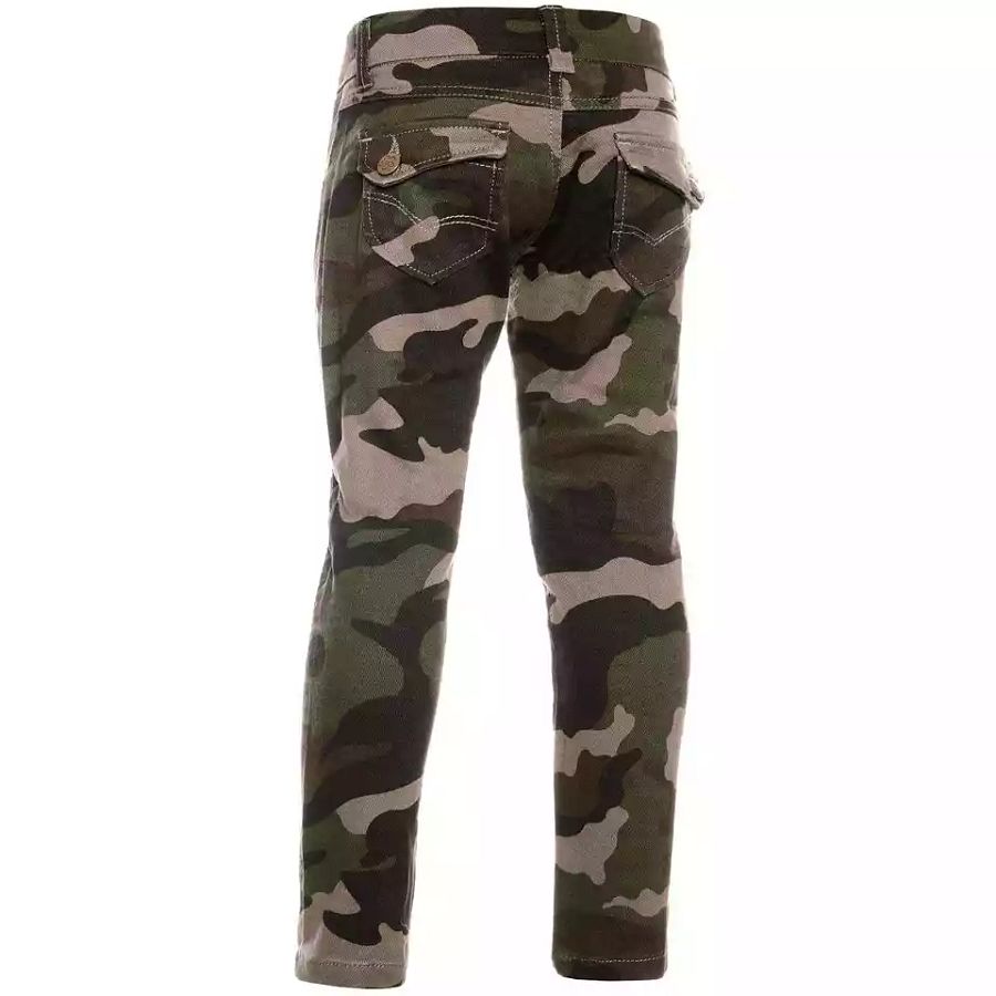 Girls jeans pants stretch casual pants studded pants black blue sale product image (5)