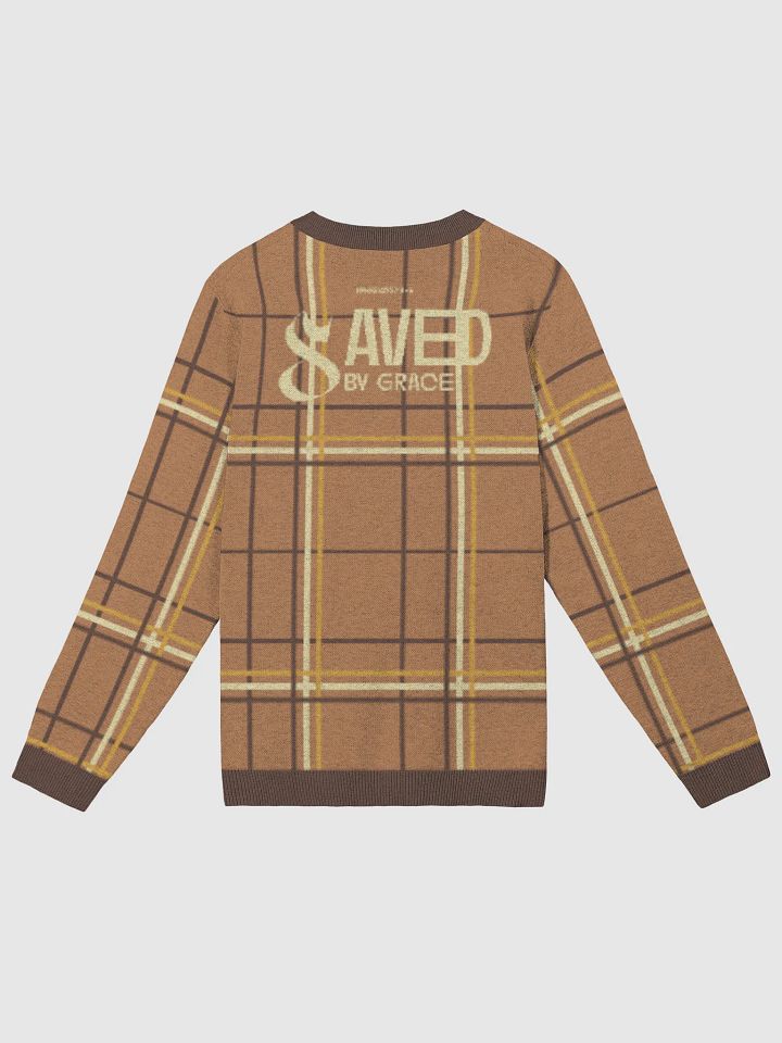 Saved By Grace Plaid Crewneck Sweater product image (7)