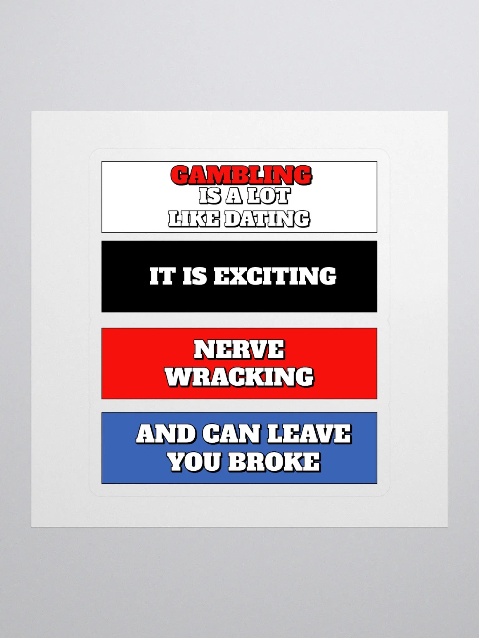 Gambling Is A Lot Like Dating T-shirt product image (1)