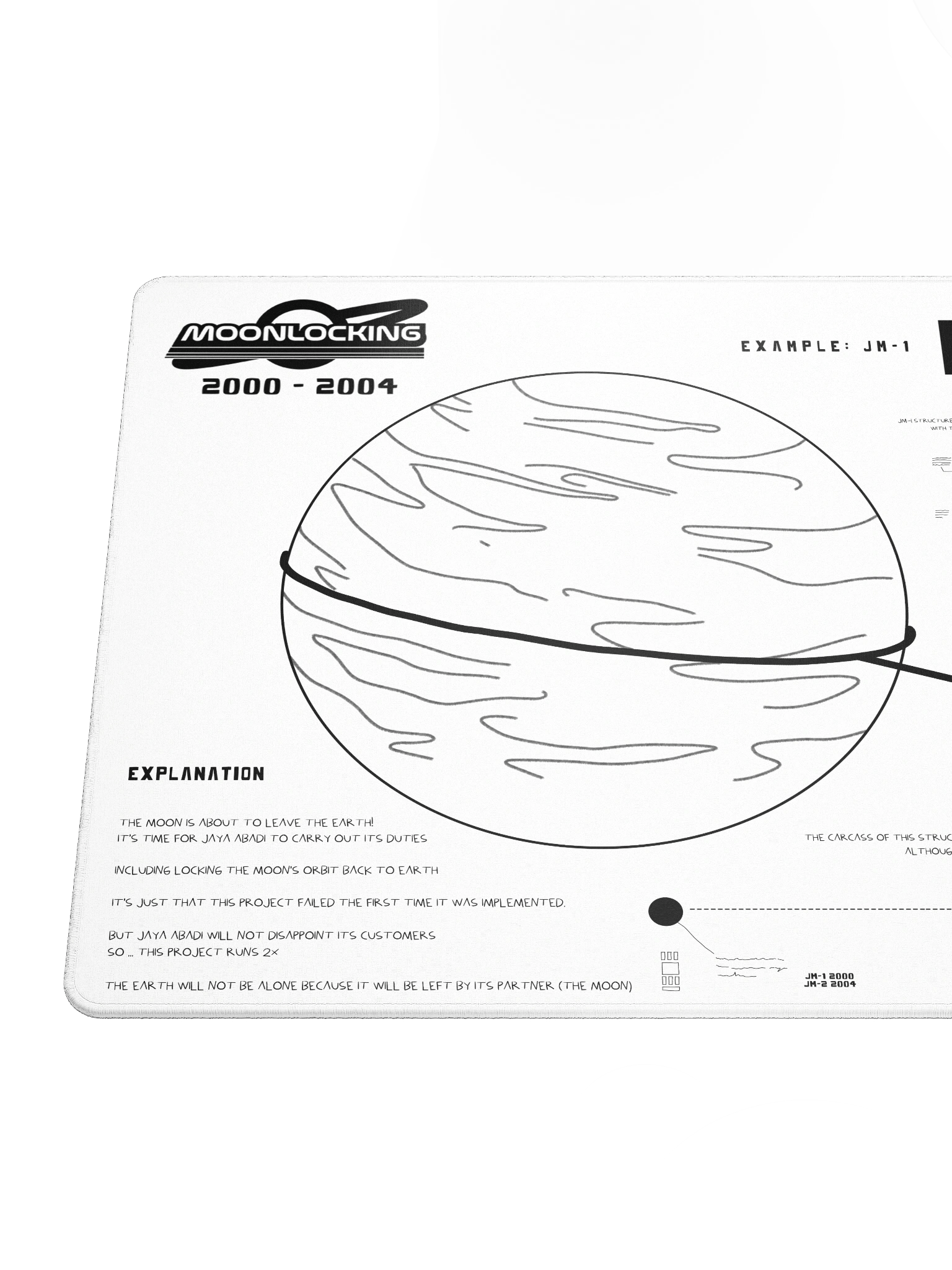 DESKMAT | MOONLOCKING (WHITE EDITION) product image (7)
