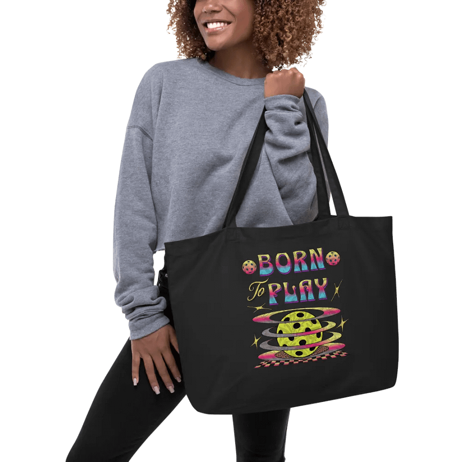 Born To Play Pickleball Sparkling Playtime Tote Bag product image (3)