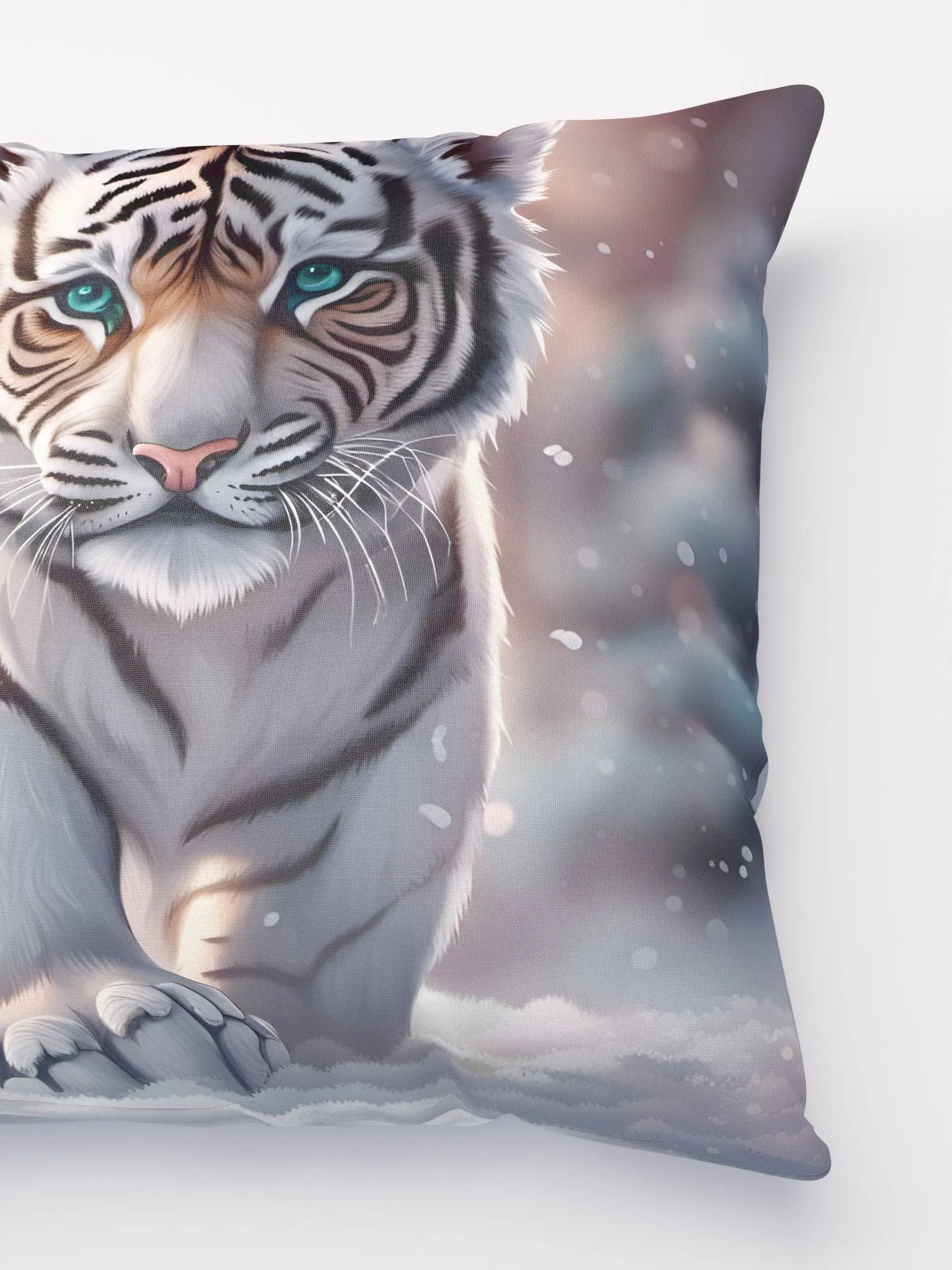 White Tiger Pillow product image (2)