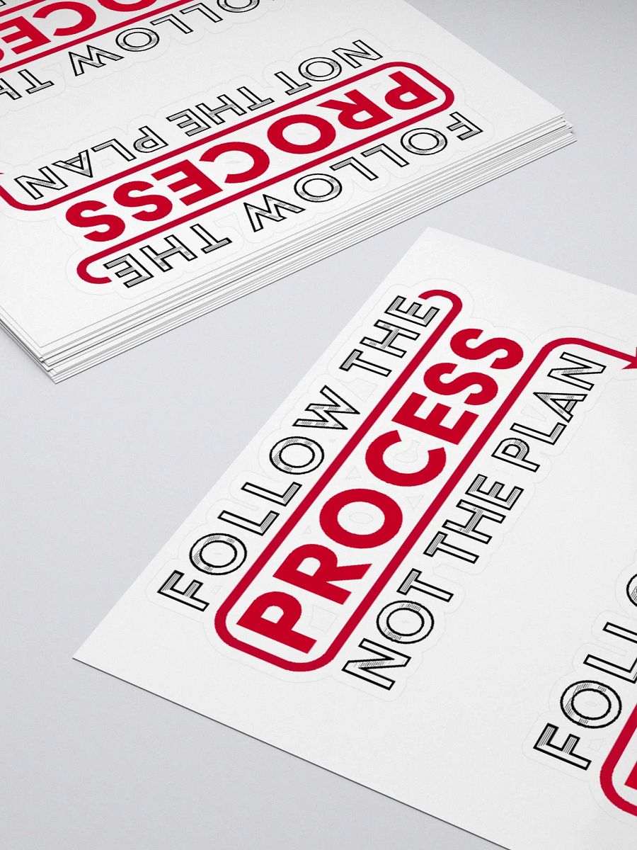 Follow The Process (Die-Cut Sticker) product image (4)