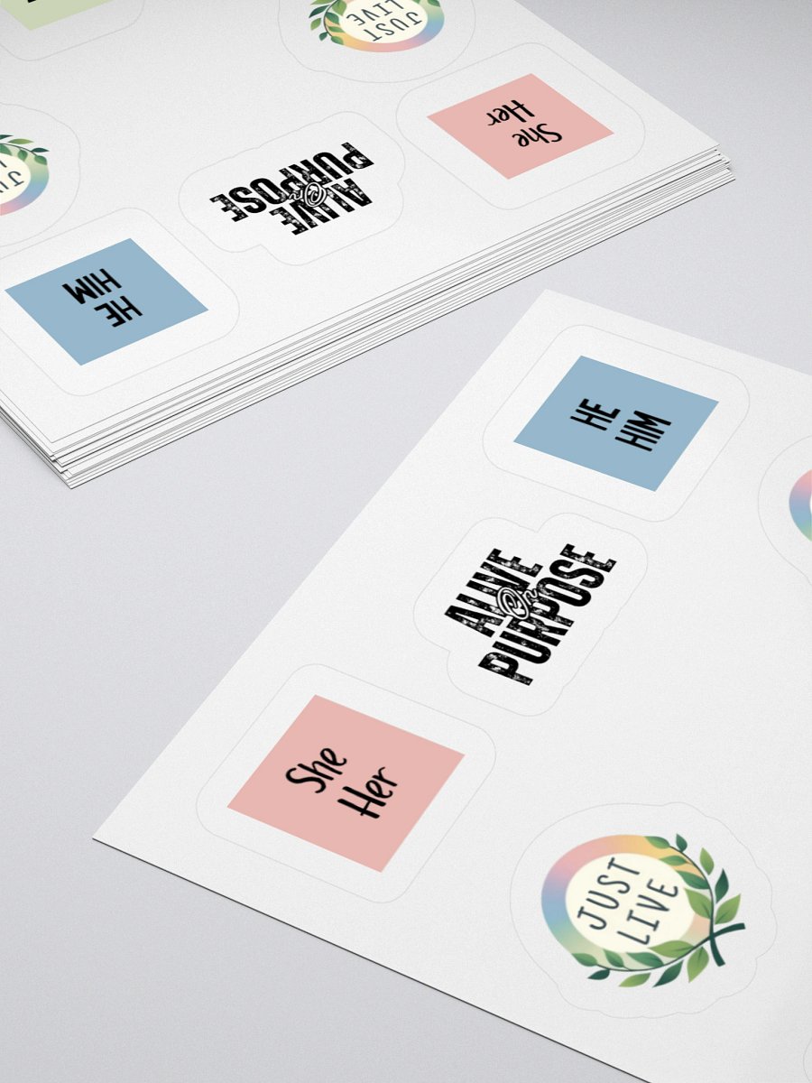 Just Live Sticker Set product image (16)