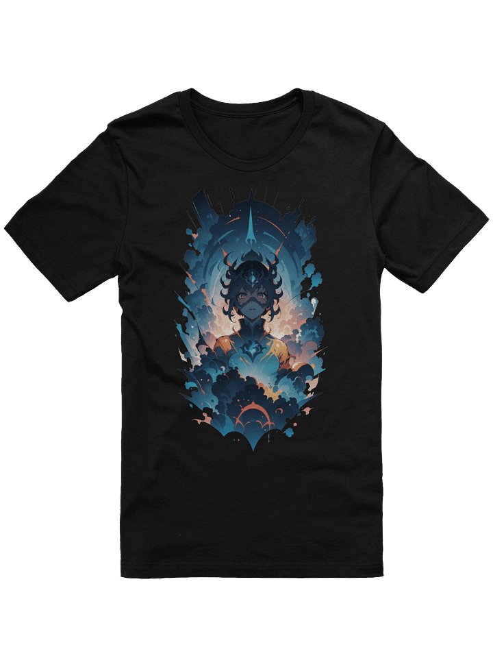 Cosmic Dreamer: Celestial Voyager Unisex T-Shirt | Vibrant Cosmic Art on Bella+Canvas 4.2oz Fabric product image (1)
