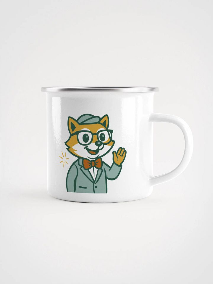 Suited Raccoon Enamel Mug product image (1)