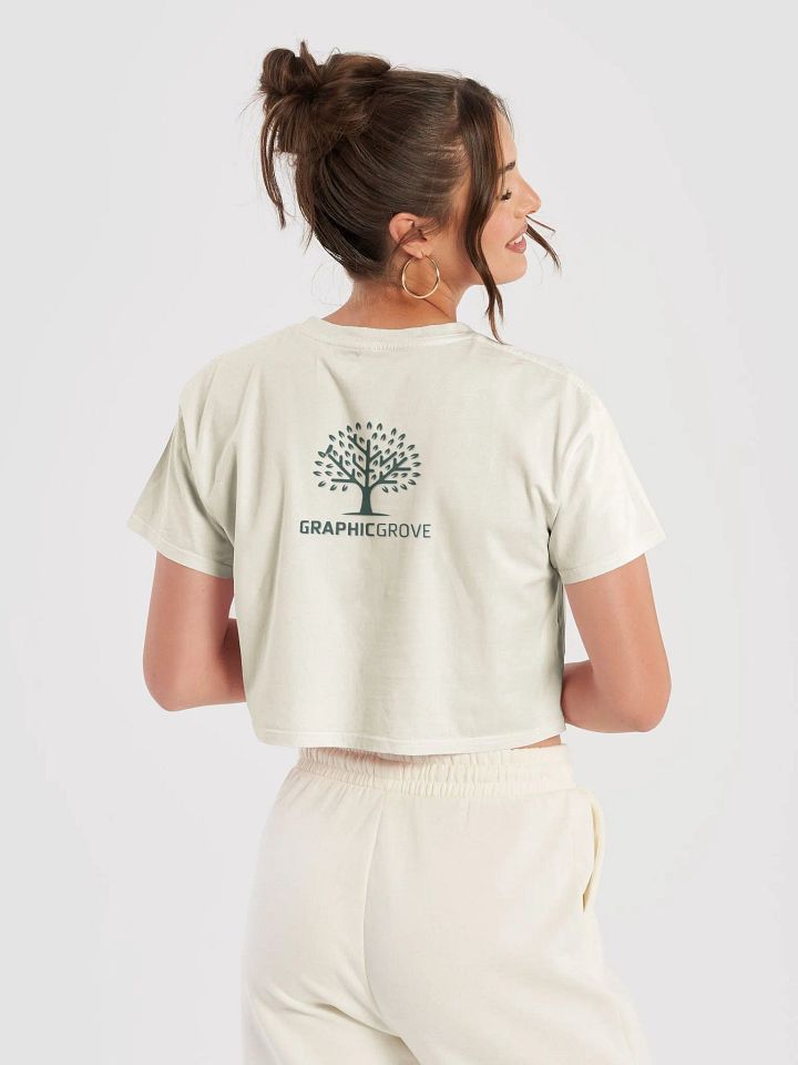 Women's Premium Crop Top with Large Graphic Grove Logo on the Back (XS-XL) product image (1)