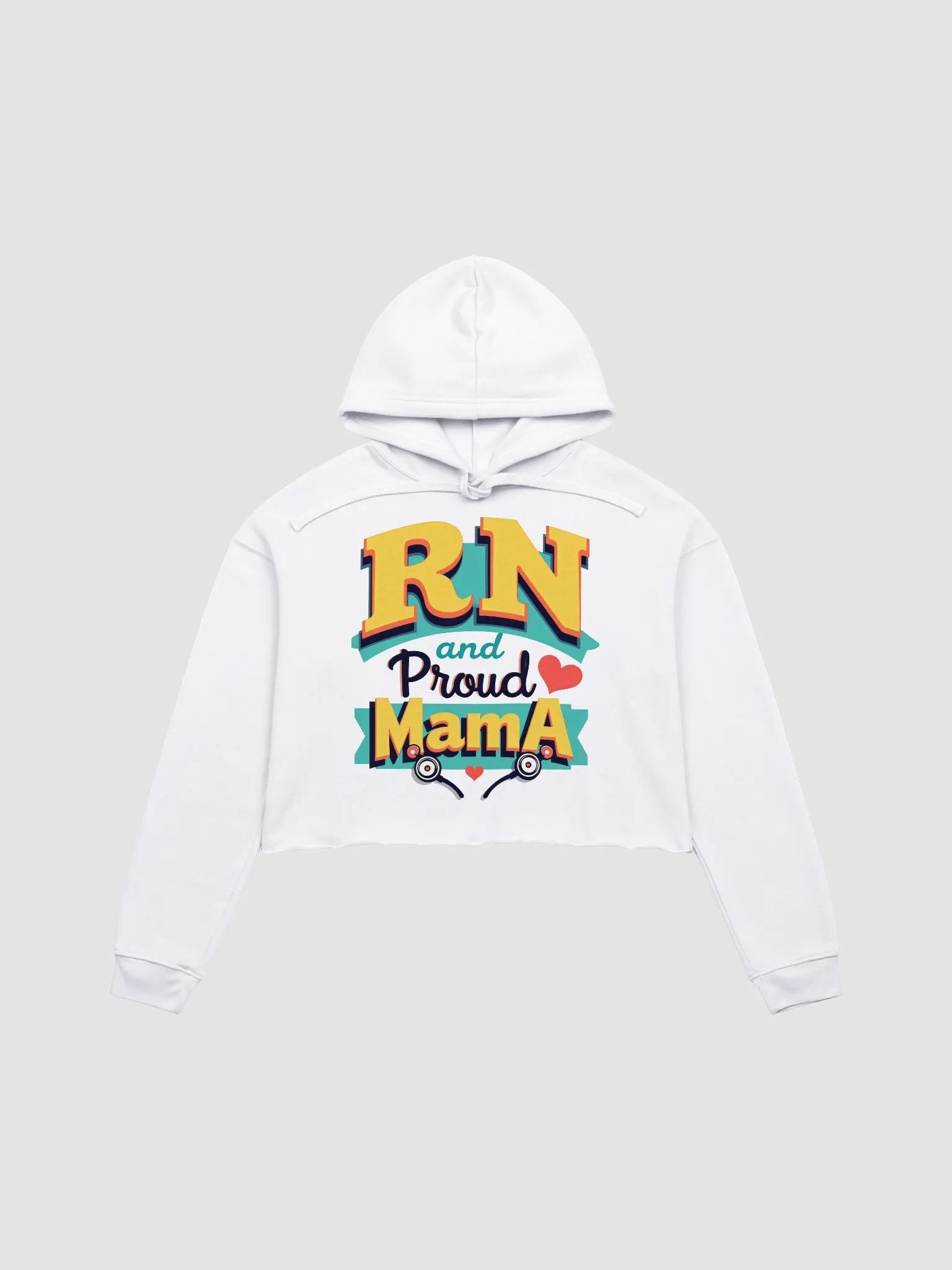 Proud Mama RN Crop Hoodie product image (4)