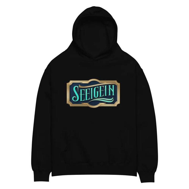 Elegant Emblem Turquoise Hoodie product image (2)