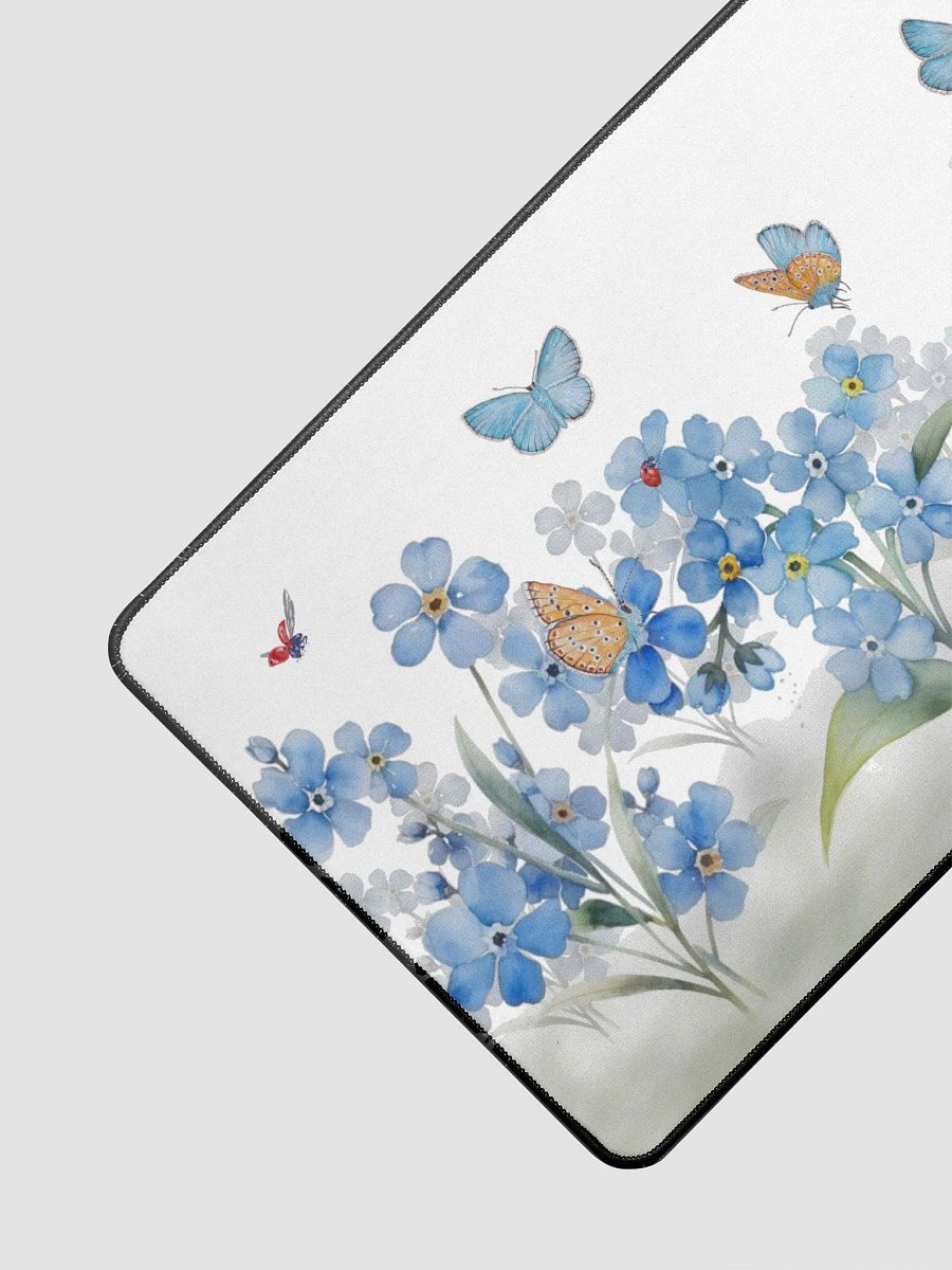 Forget-Me-Not Whispers Desk Mat | Large Anti-Slip Mouse Pad with Supportive Comfort product image (3)