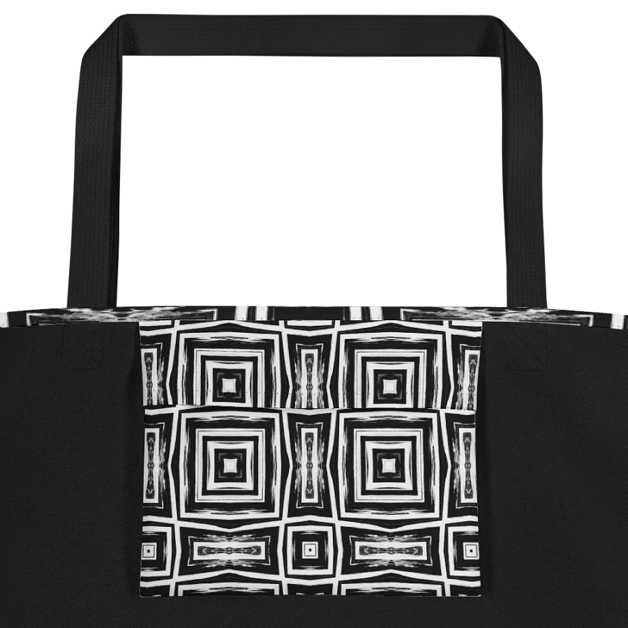 Abstract Monochrome Repeating Pattern Tote Bag product image (4)