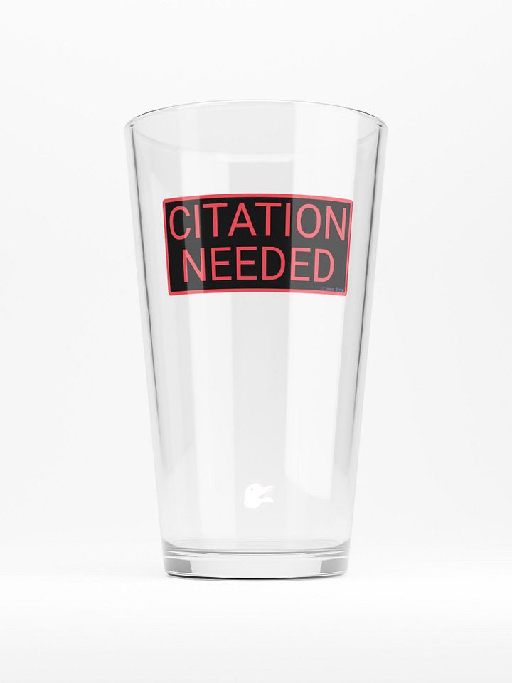 Citation Needed Pint Glass product image (2)