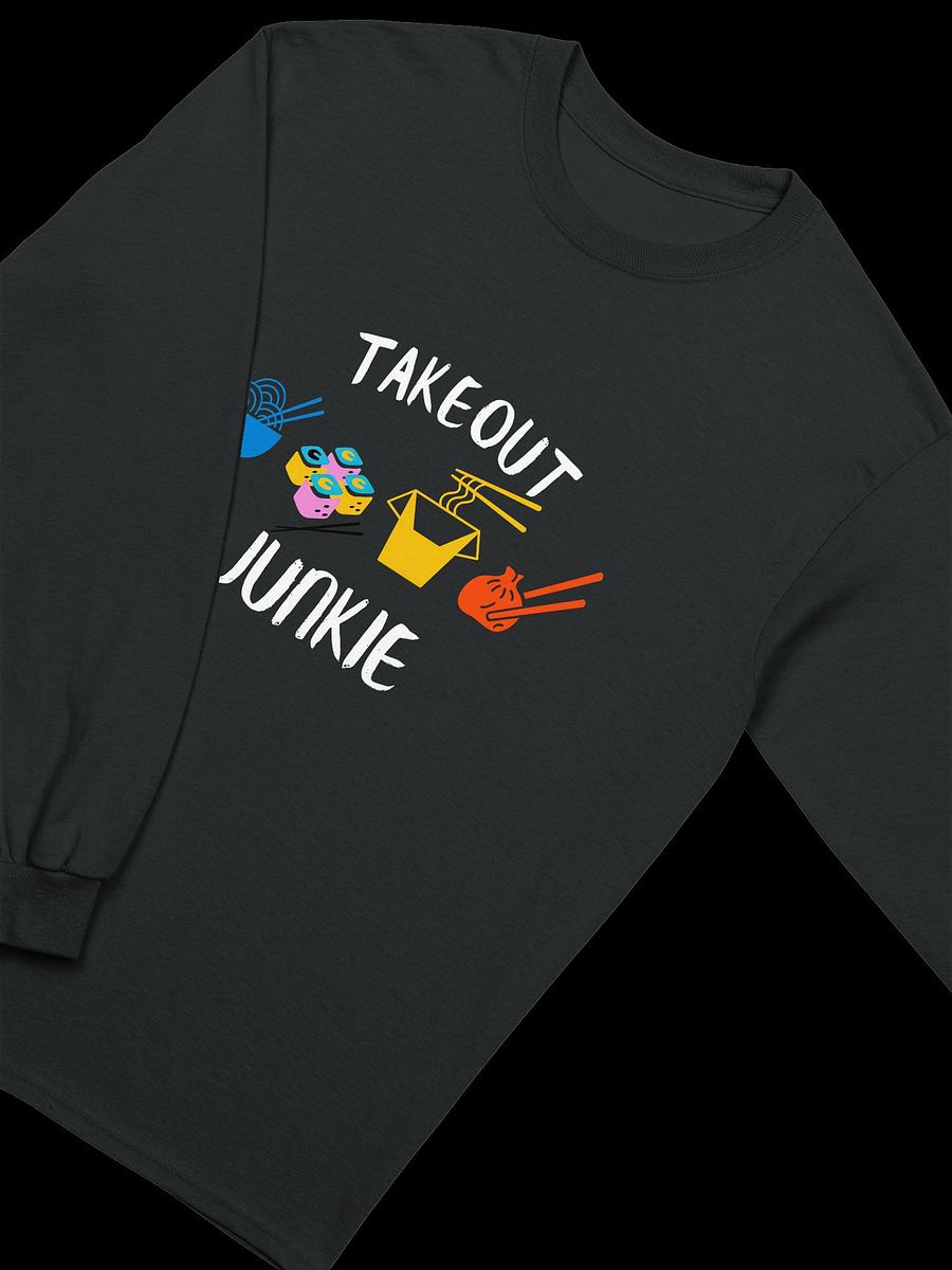 Takeout Junkie - Gildan Ultra Cotton Unisex Long Sleeve T-Shirt - Dark Colors product image (3)
