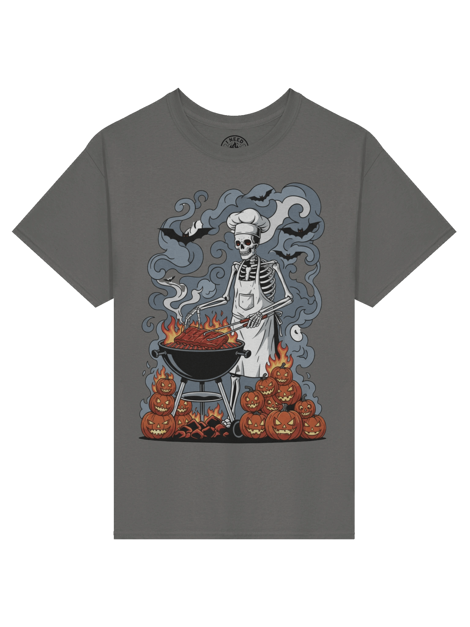 Skeleton Pitmaster: Midnight Kettle BBQ Tee product image (1)