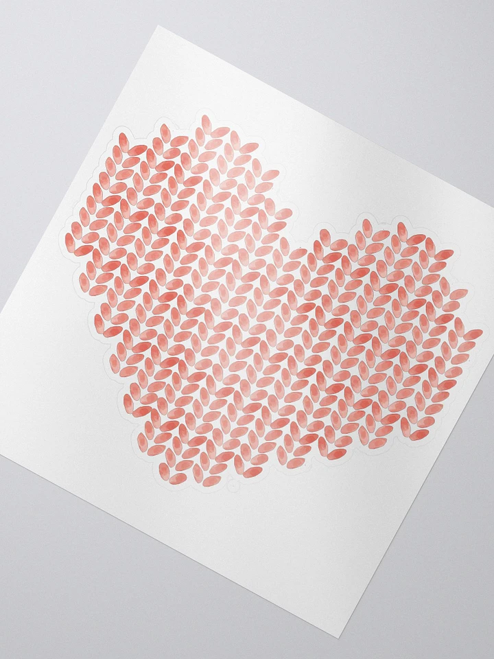 Knit Heart Sticker product image (2)
