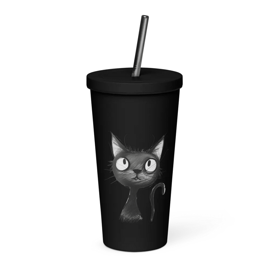 Black Kitty Insulated Tumbler product image (1)