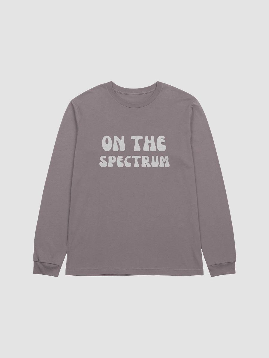 ON THE SPECTRUM (lg. groovy design, white) supersoft long sleeve product image (29)