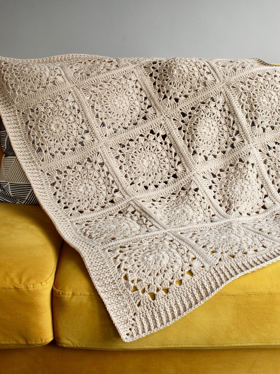 Lace Crochet Squares Blanket Pattern eBook product image (11)