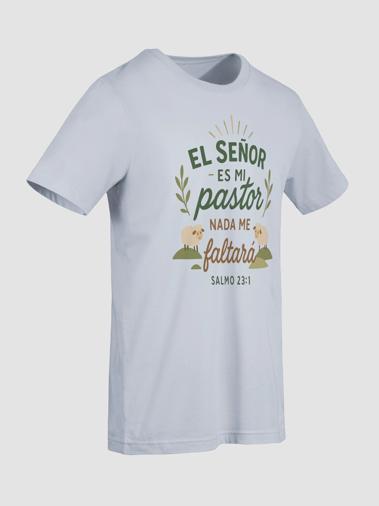 Christian T-Shirt – “El Señor es mi Pastor” (Psalm 23:1) – Spanish Bible Verse product image (9)