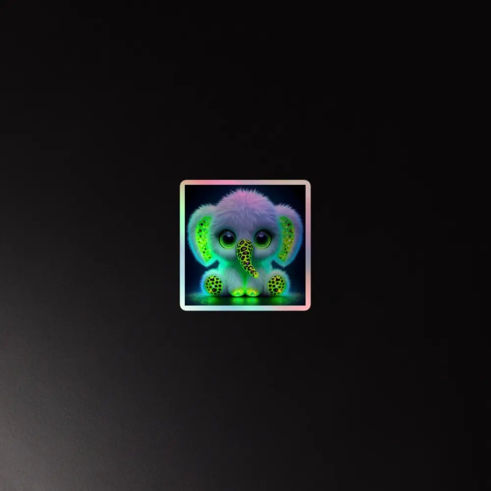 Glowing Elephant Sticker product image (4)