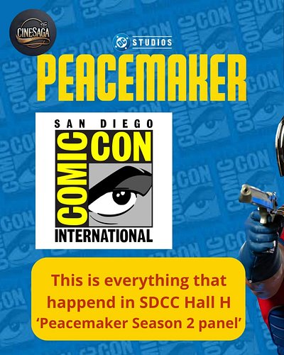 SDCC 2025 has wrapped! This is are the hot takes of the Hall H 'Peacemaker Season 2 Panel'. 

(Credits: @comic_con, @jamesgun...