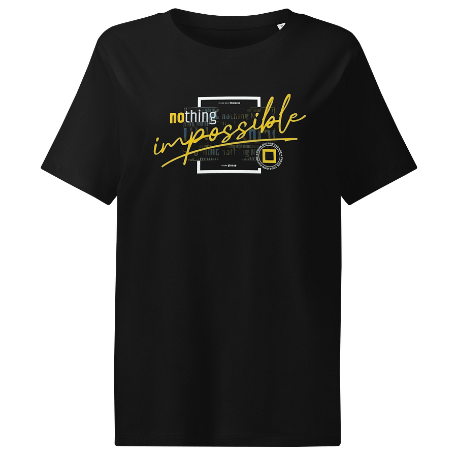 Women's Organic Stanley/Stella Ribbed Neck T-Shirt Nothing Impossible YellowLetter product image (1)