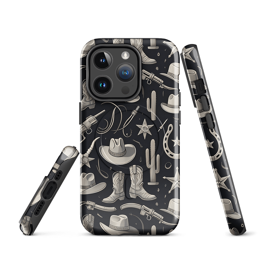 Western Cowboy & Cowgirl Rodeo iPhone Case – MagSafe Compatible product image (1)