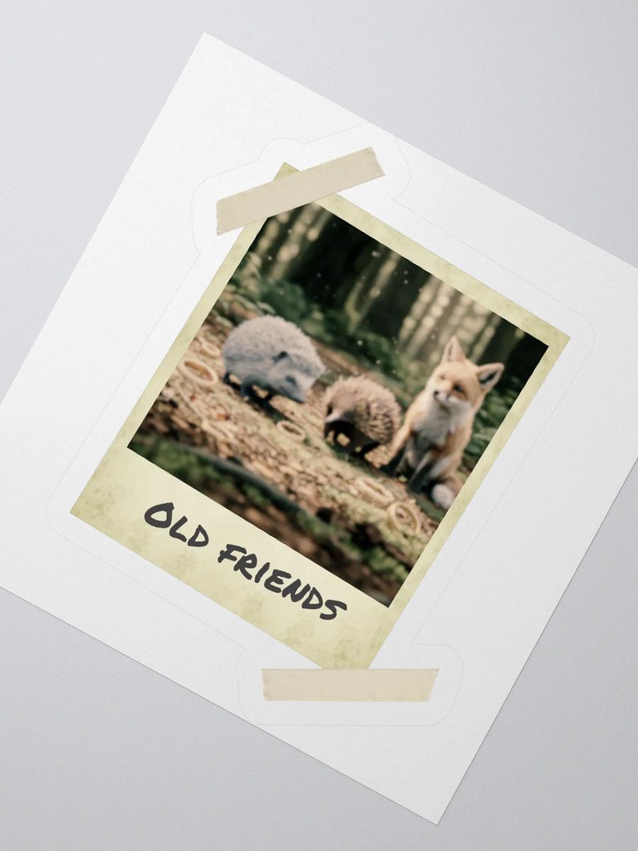 Old Friends - Hedgehog, Echidna and Fox, Polaroid Photo Sticker product image (6)