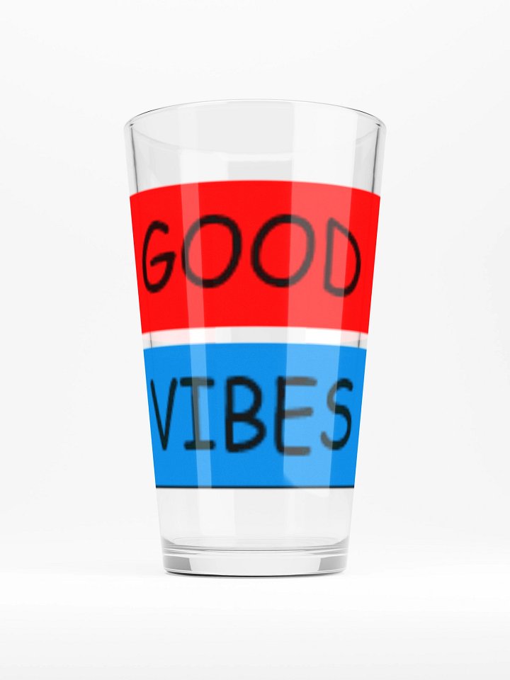 Good Vibes Shaker Pint Glass product image (1)