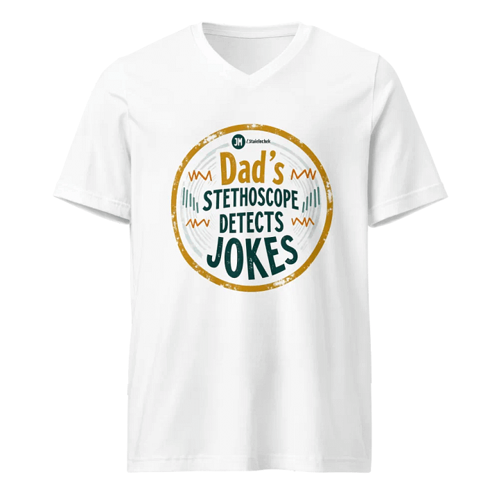 Vintage Dad's Stethoscope V-Neck Tee product image (5)