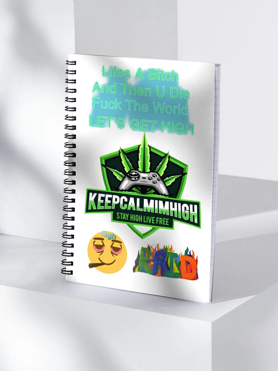 keepcalmimhigh note book product image (3)