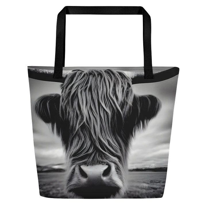 Highland Cow Photo Tote Bag with Pocket product image (2)