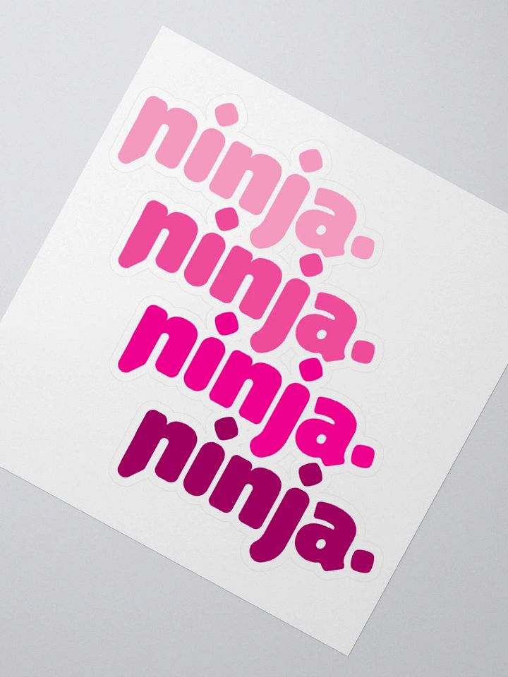 Pink Quad Ninja Sticker product image (2)