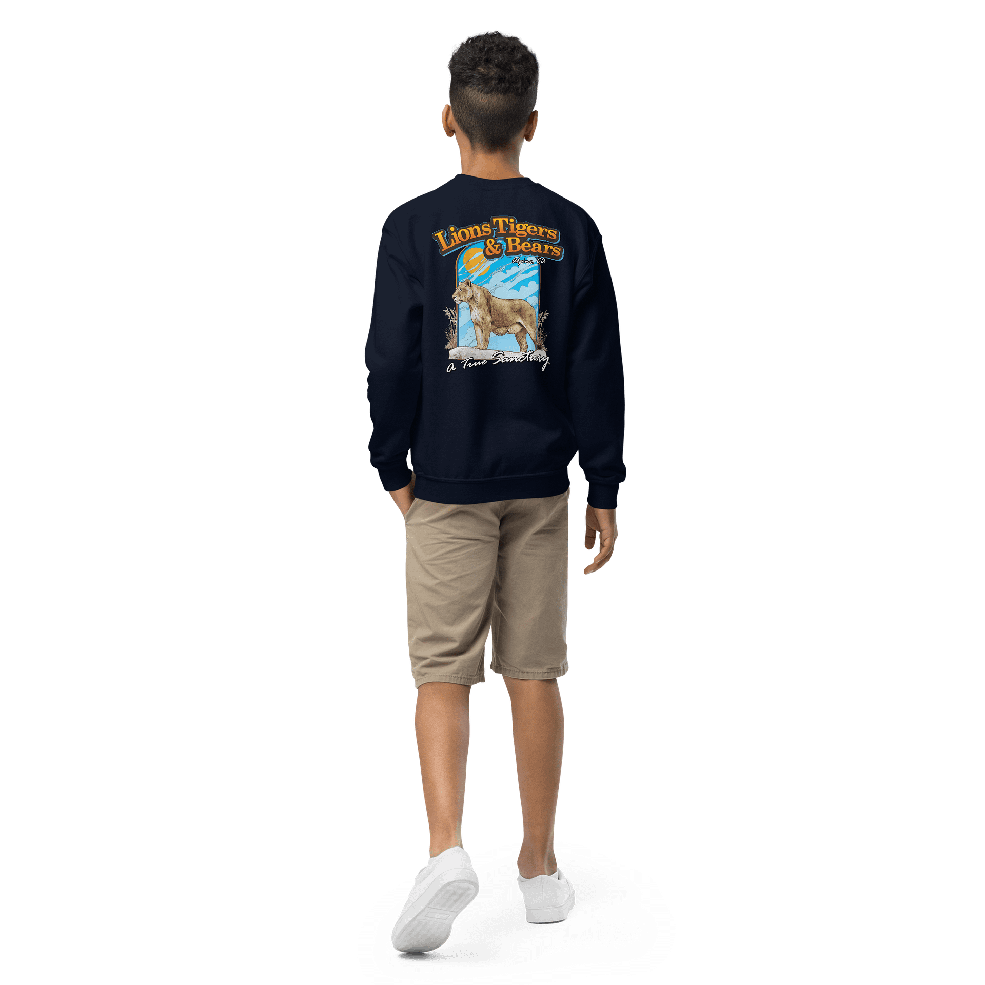 Lioness Art Youth Crewneck Sweatshirt product image (7)