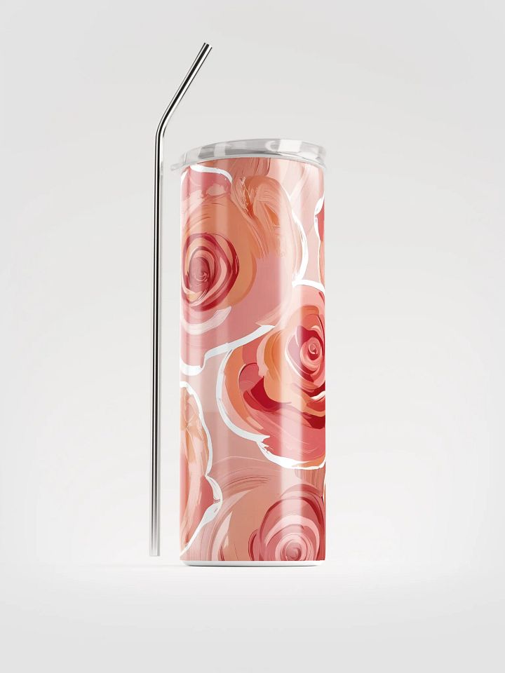 Rose Swirl Stainless Steel Tumbler product image (1)