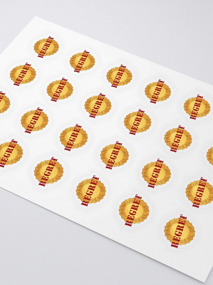 Panda Seal of Regret Sticker Sheet product image (2)