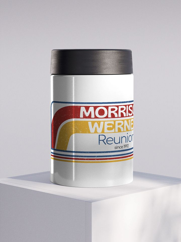"Retro Stripes" Stainless Steel Coozie product image (1)