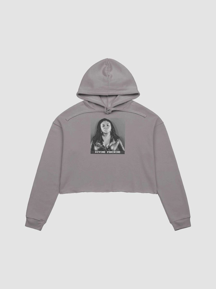 Divine Feminine Gray Crop Hoodie product image (1)